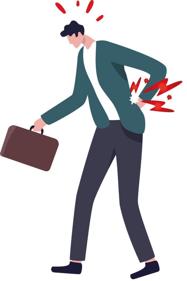 Rückenschmerzen Icon | BGM | Betriebliches Gesundheitsmanagement
